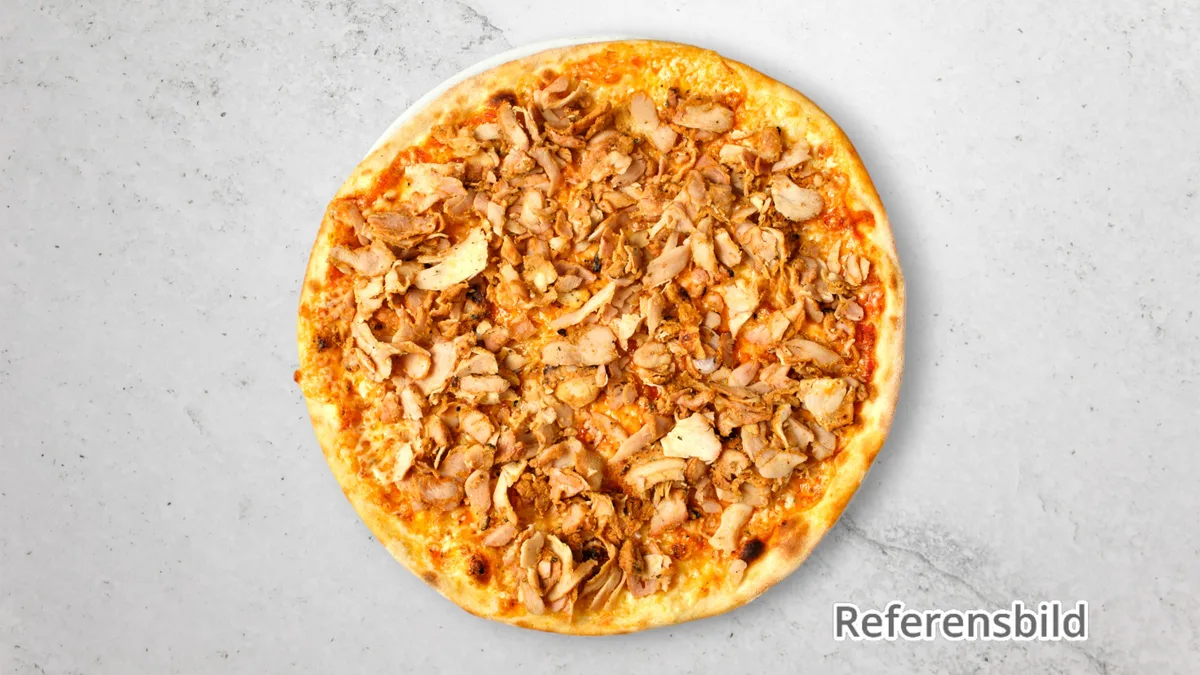 Kycklingkebabpizza