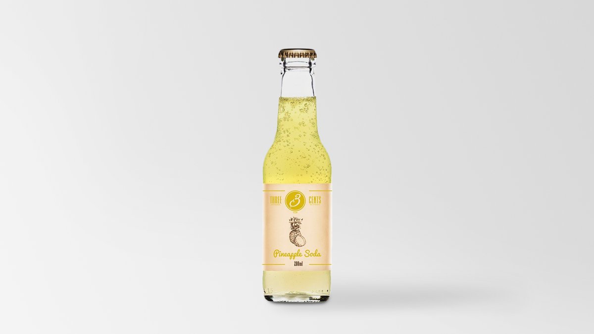 Three Cents Pineapple Soda 0.2 l