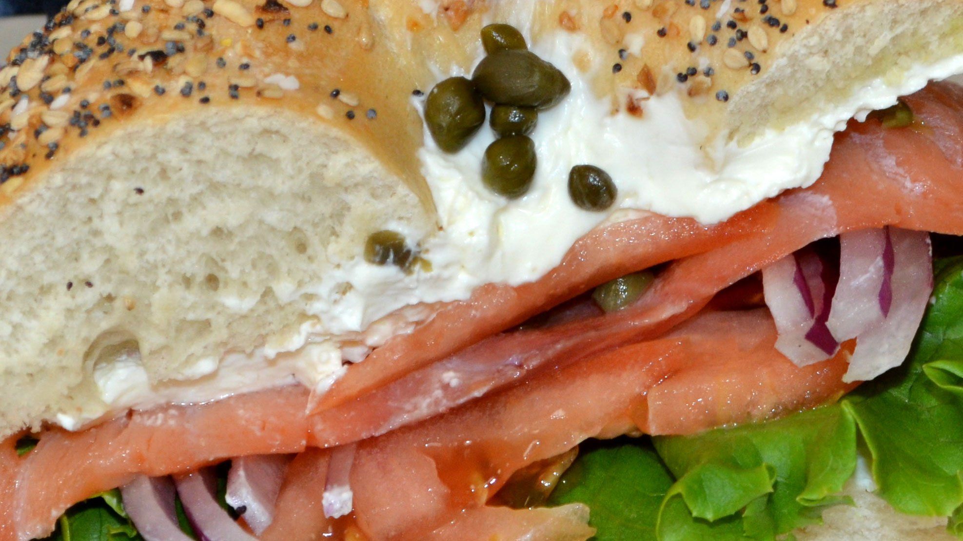 Bagel w/ Nova--Closed Face