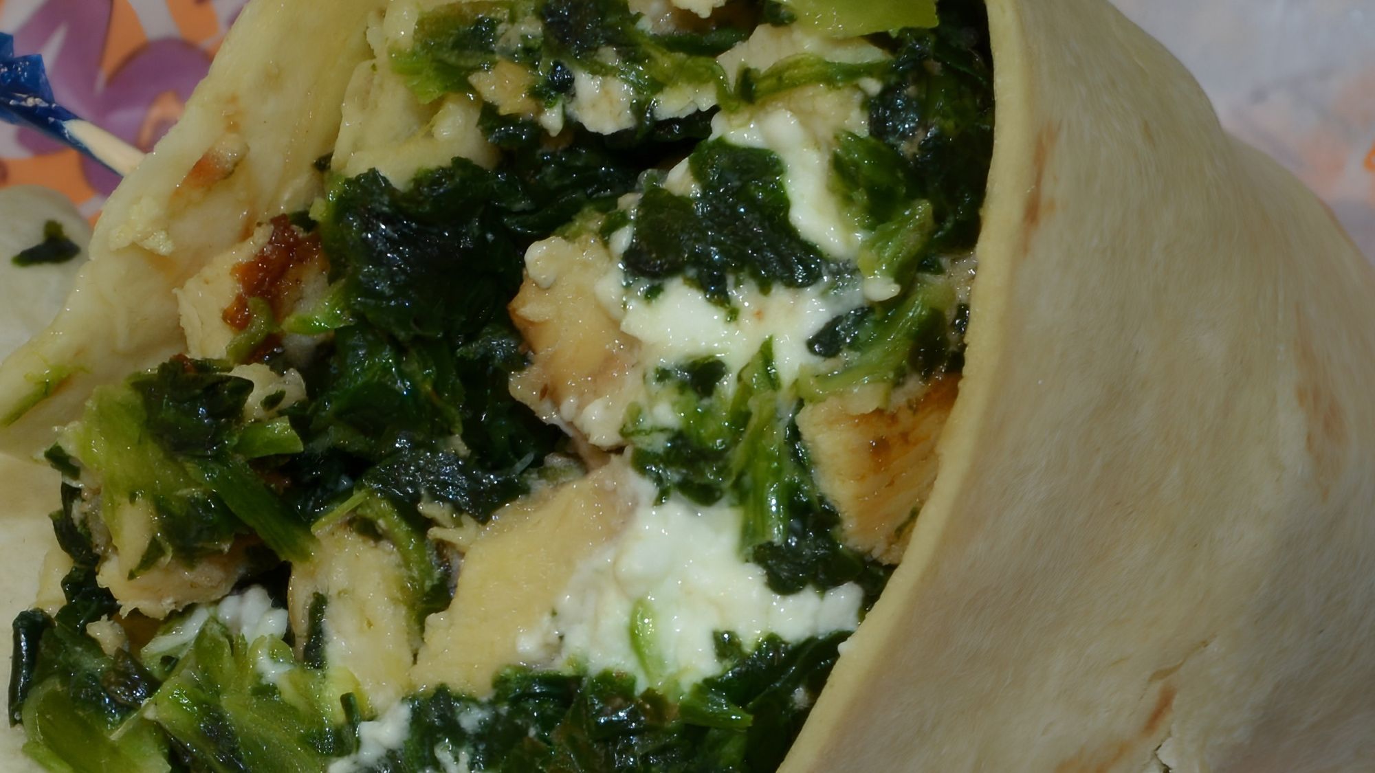 Chicken Florentine Wrap