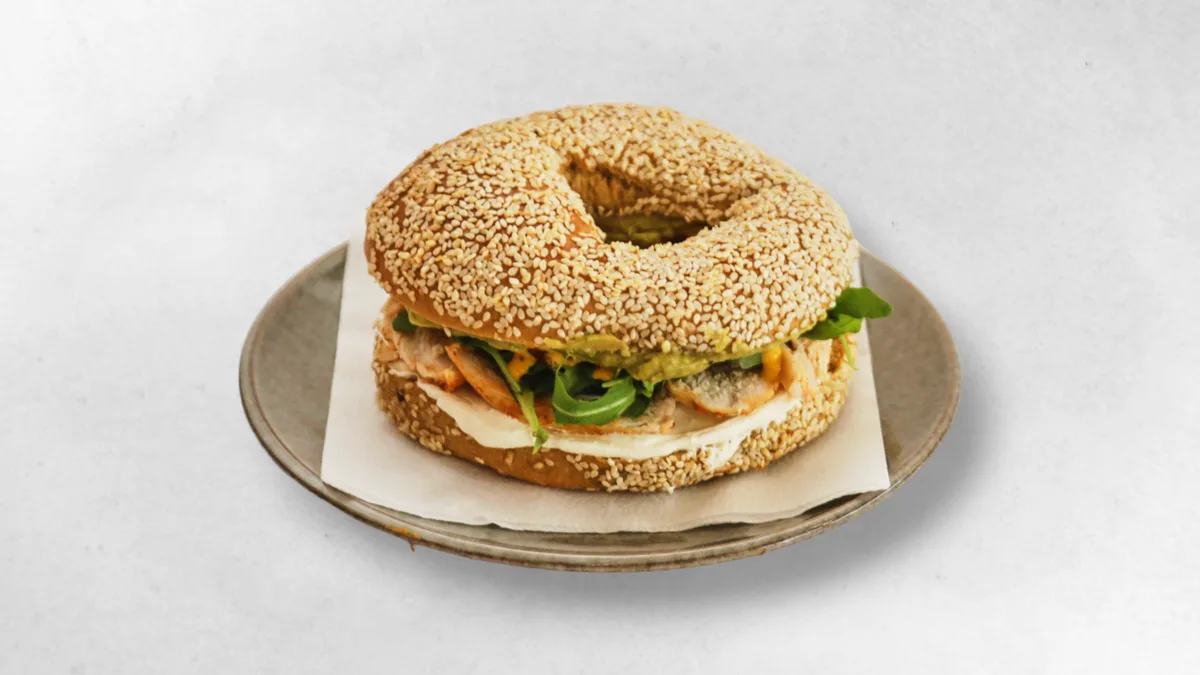 Chicken Avocado Bagel