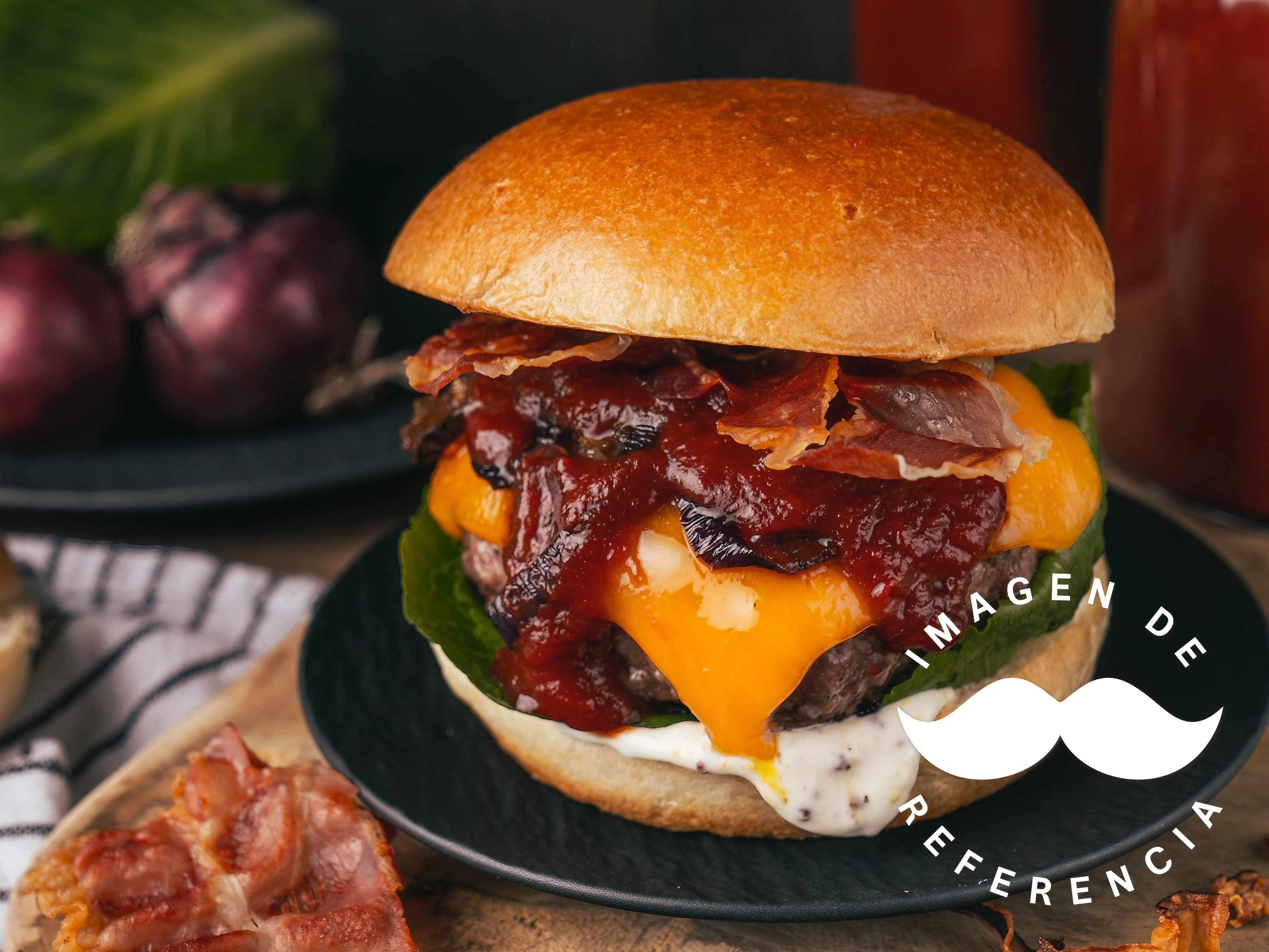 Hamburguesa Bbq con Queso Suizo