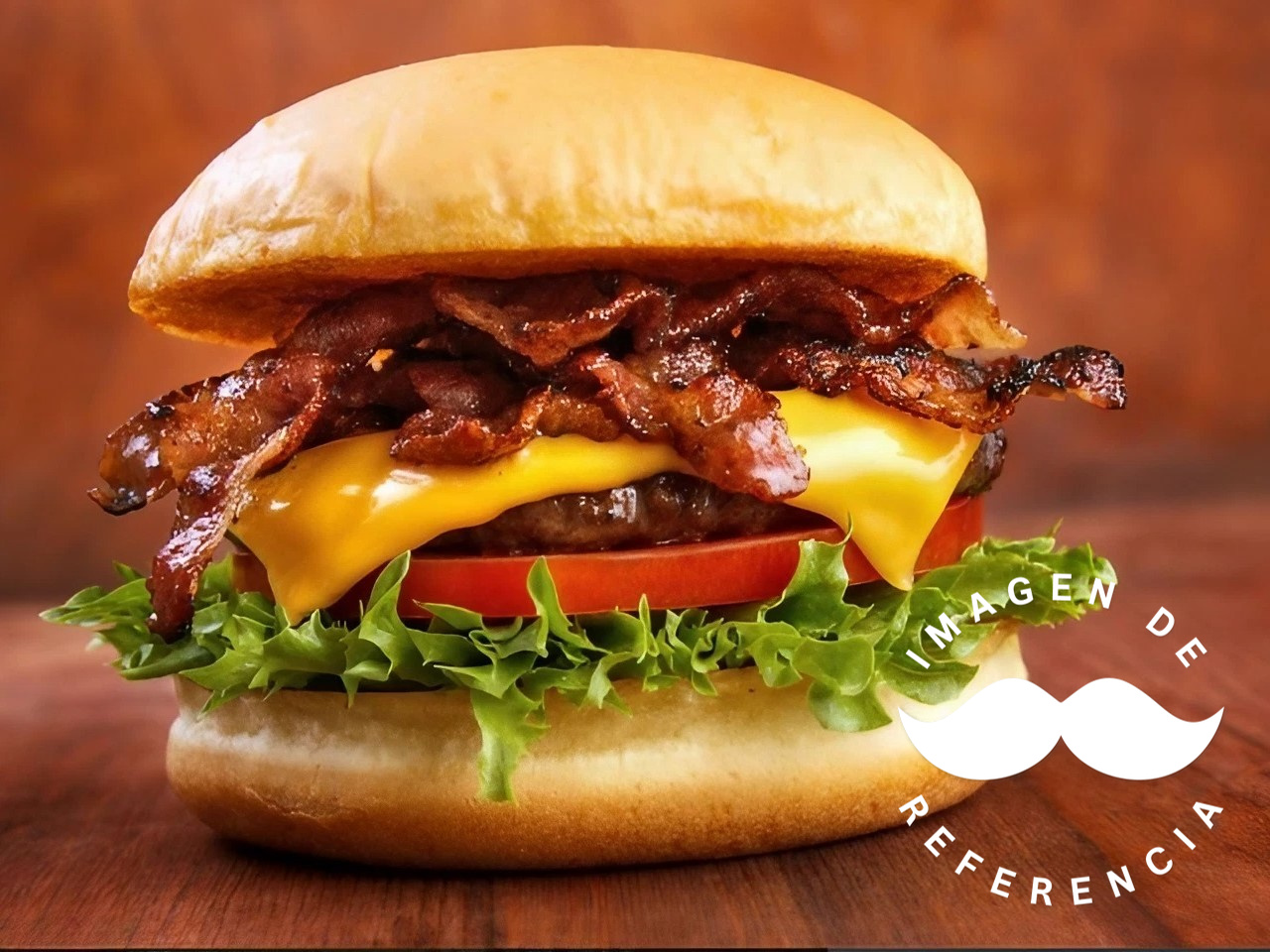 Hamburguesa Queso y Tocineta