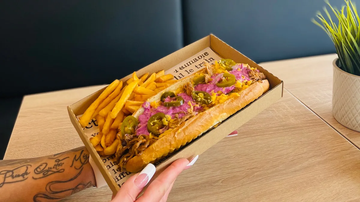 Pulled hot-dog