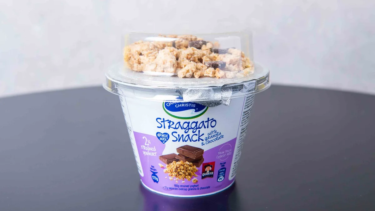 Yoghurt with Granola and Chocolate