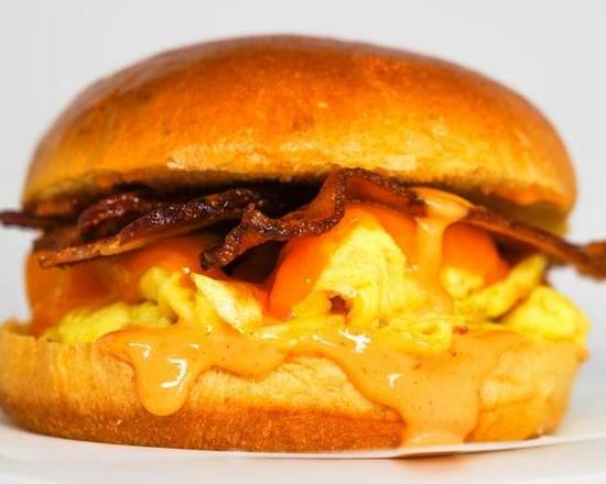 Brioche, Bacon, Egg, and Cheddar
