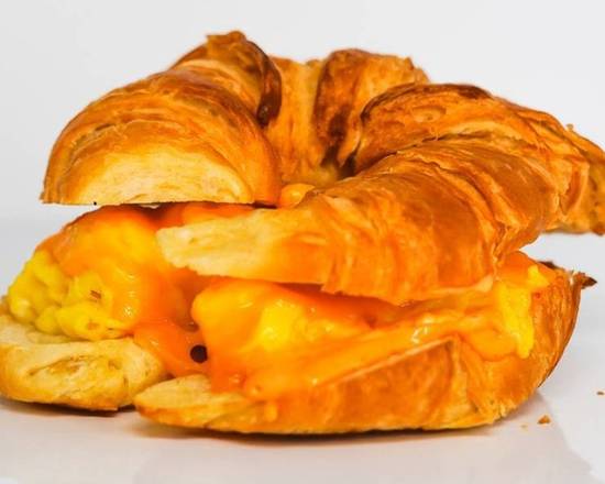 Croissant, Egg, and Cheddar