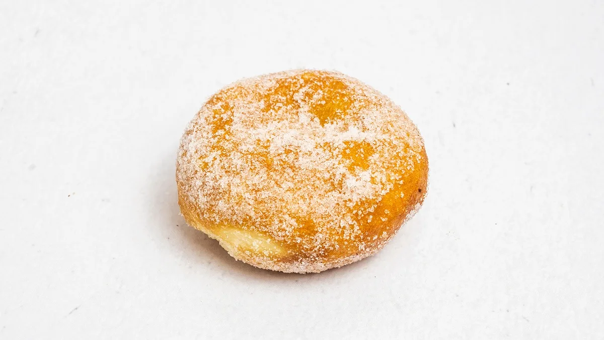 Red Bean Donut (Kobliha s náplní z červených fazolí)