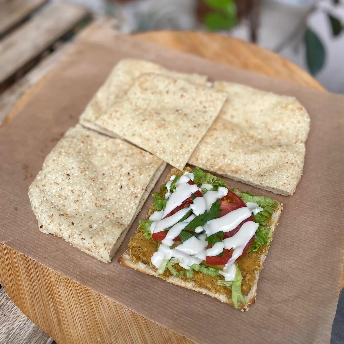 Baked falafel