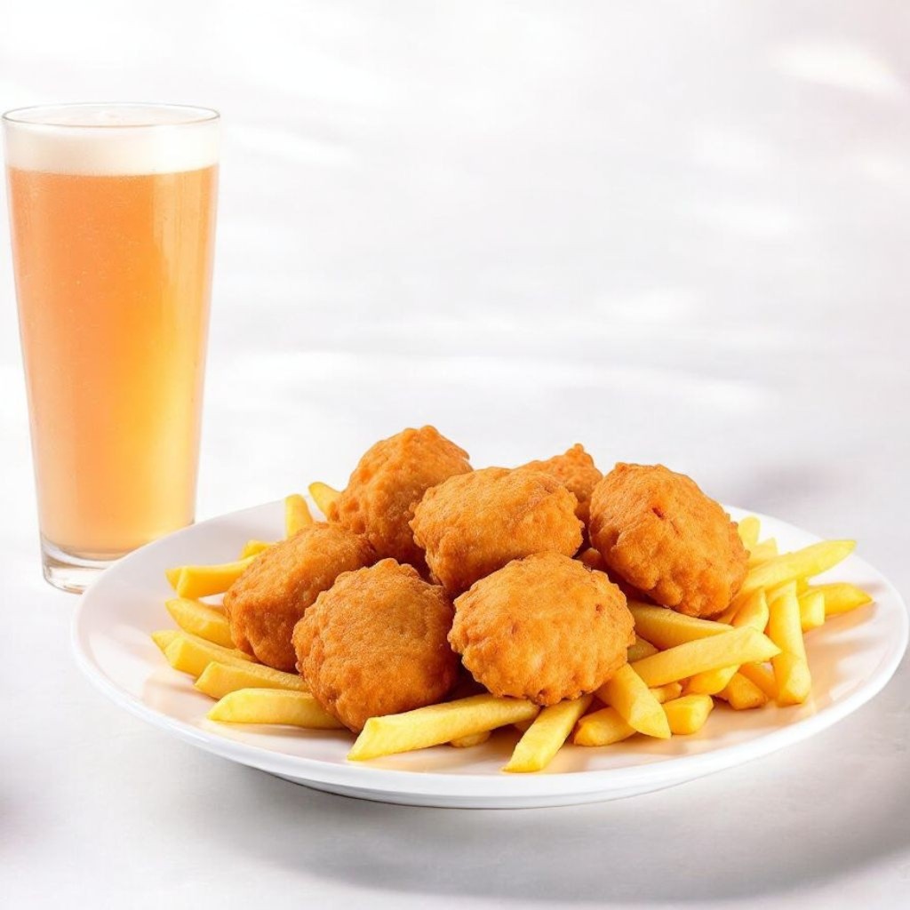 Daditos de Pollo 5und C/papas
