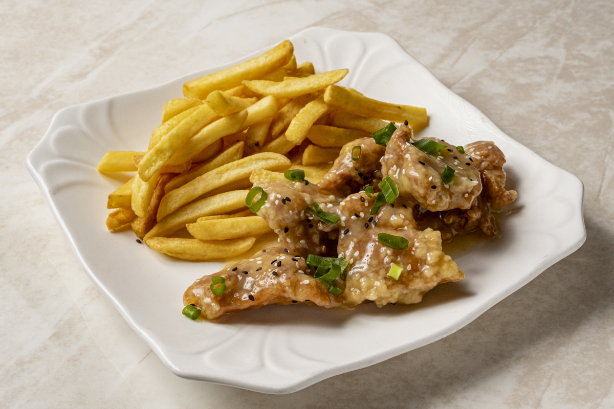 Pollo a la Naranja con Acompañamiento