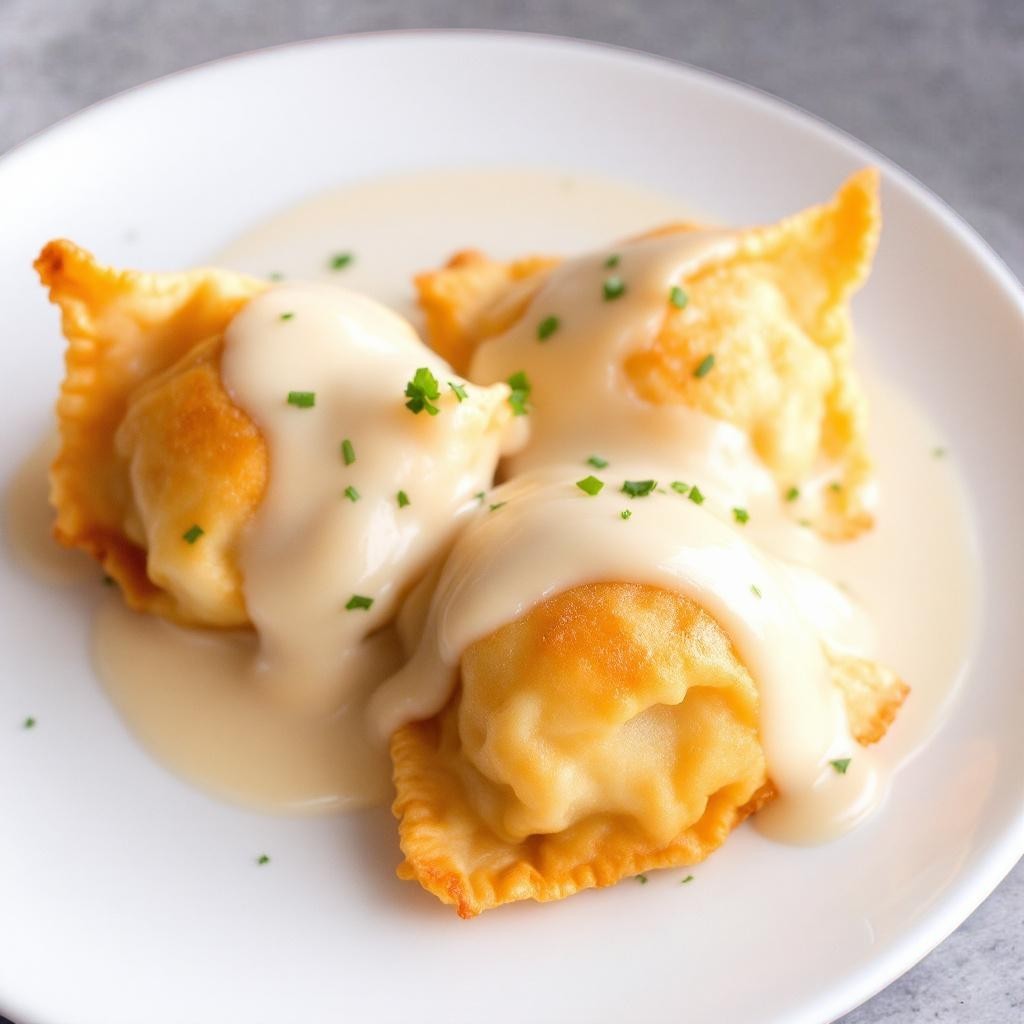 Trip de Wantan con Leche Condensada