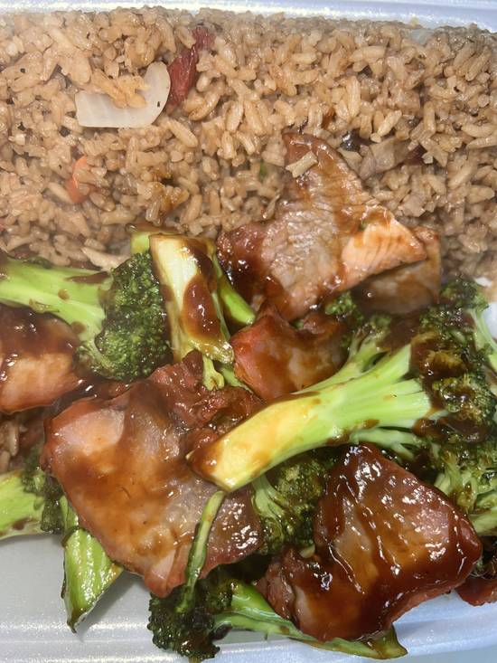 C07. Pork with Broccoli Combo-------C#叉烧芥兰(晚餐
