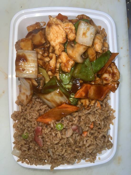 C08. Chicken with Mixed Vegetable Combo --C#杂菜鸡(晚餐