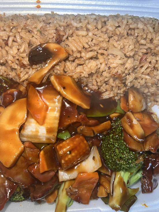 C08. Pork with Mixed Vegetable Combo--C#杂菜叉烧(晚餐