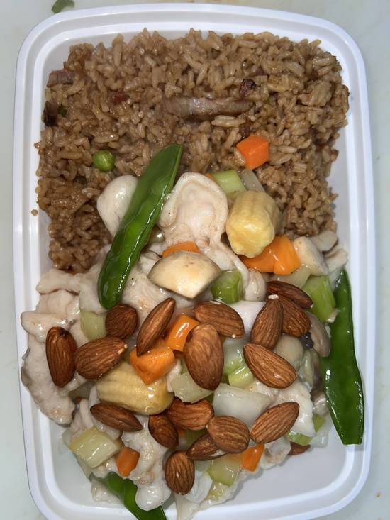 C18. Almond Chicken Combo-----------C#杏仁鸡(晚餐