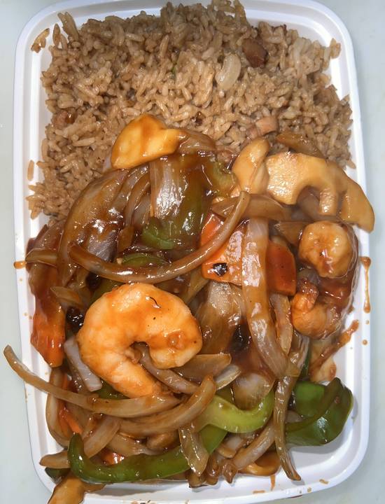 C25. Shrimp with Black Bean Sauce Combo----C#豆豉虾(晚餐