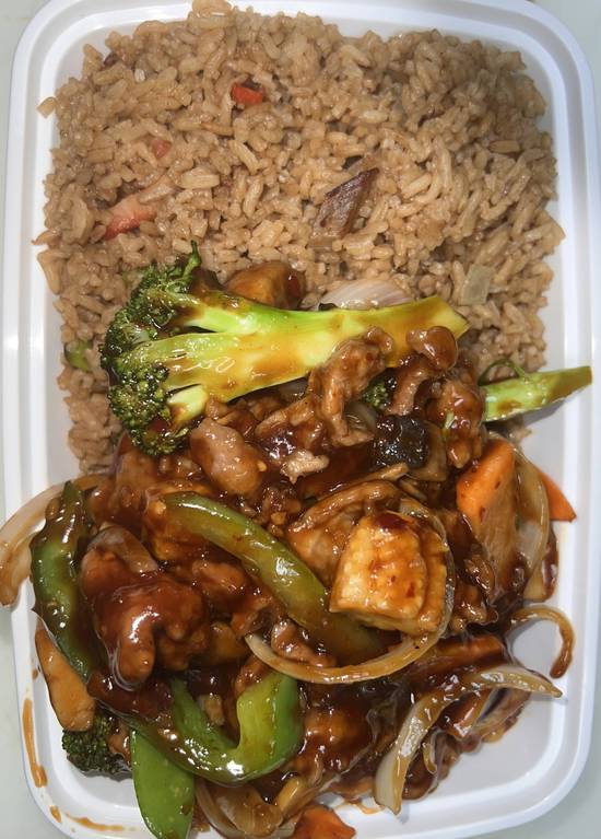 C26. Beef with Garlic Sauce Combo-----C#鱼香牛(晚餐