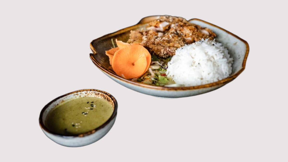 Com Sot Ca Ri Vang Goden curry