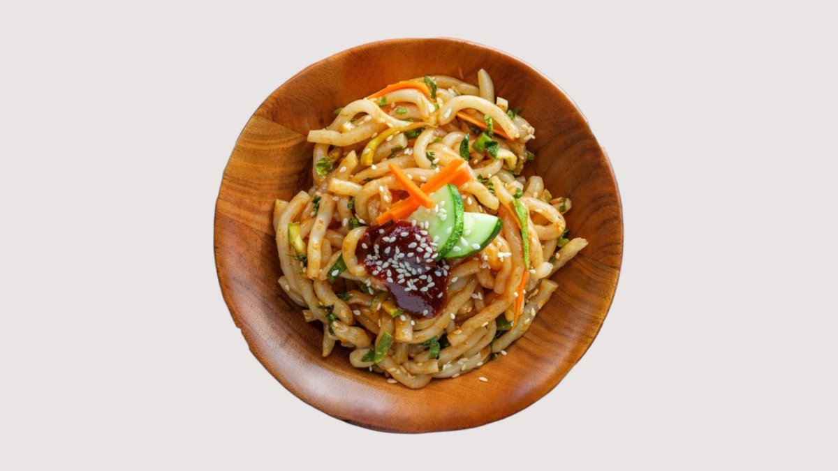 Korean Fried Udon Noodles