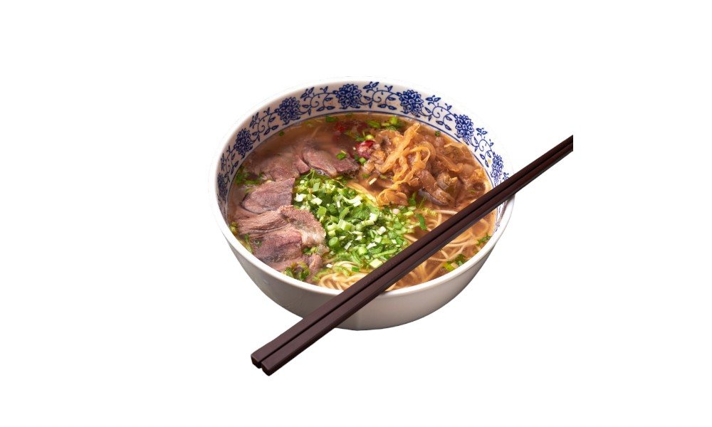 Лапша с говядиной и китайской кислой капустойn