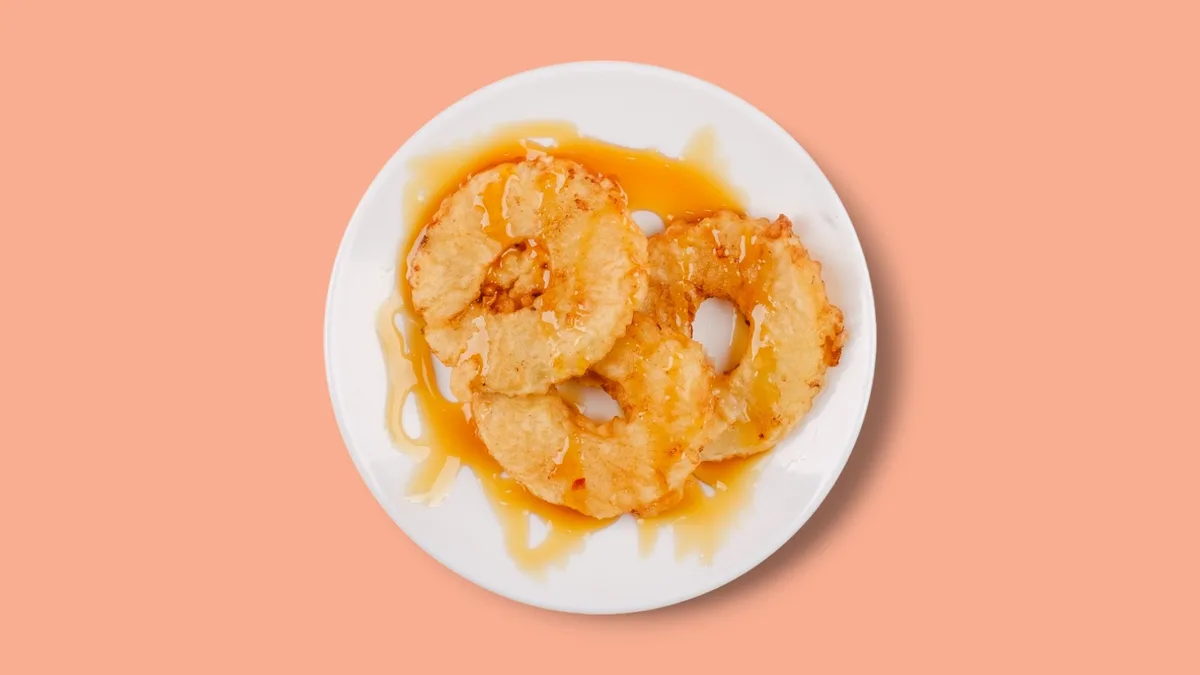 Gebackene Ananas