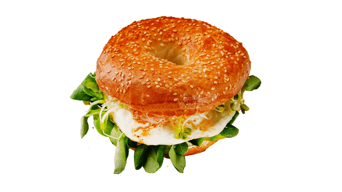 Avokádós tükörtojásos bagel