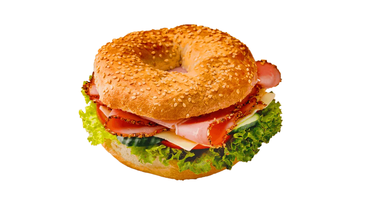 Fűszeres sertéscombos bagel