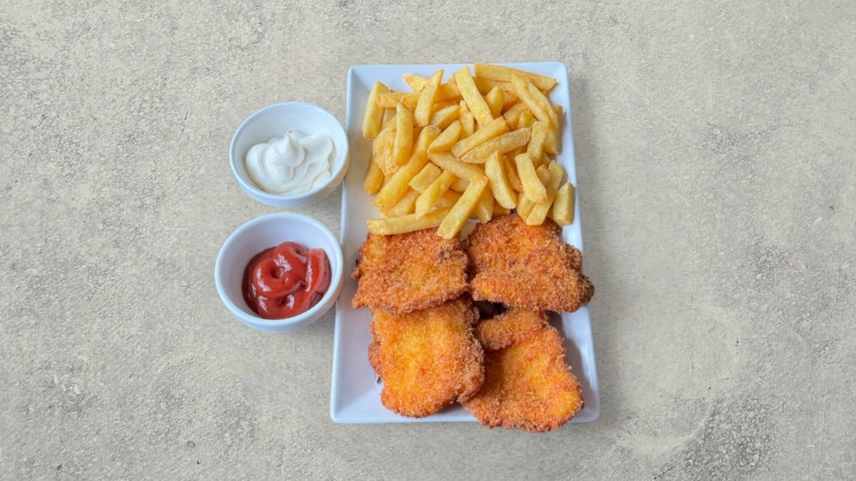 Friteret fisk (4 stk)