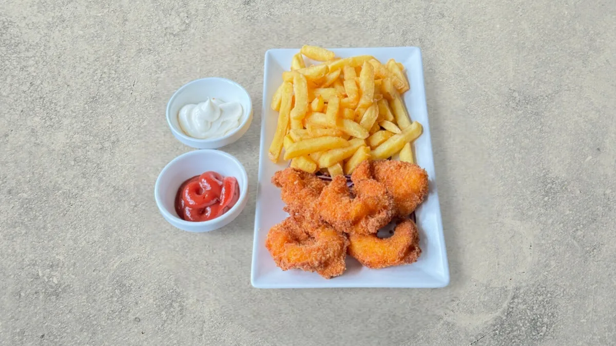 Friteret rejer (5 stk)
