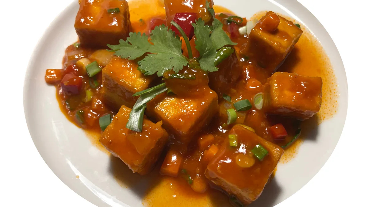 Tofu édes chili szósszal