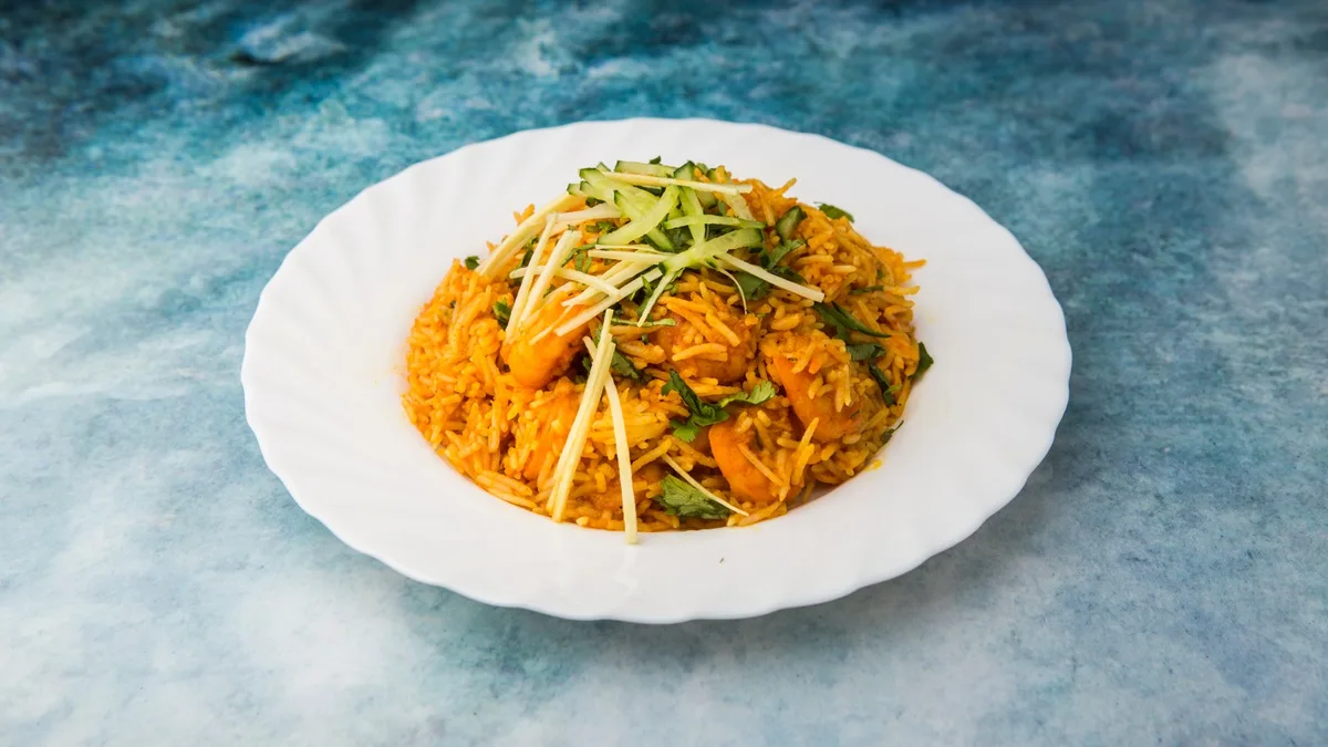 Garnéla Biryani