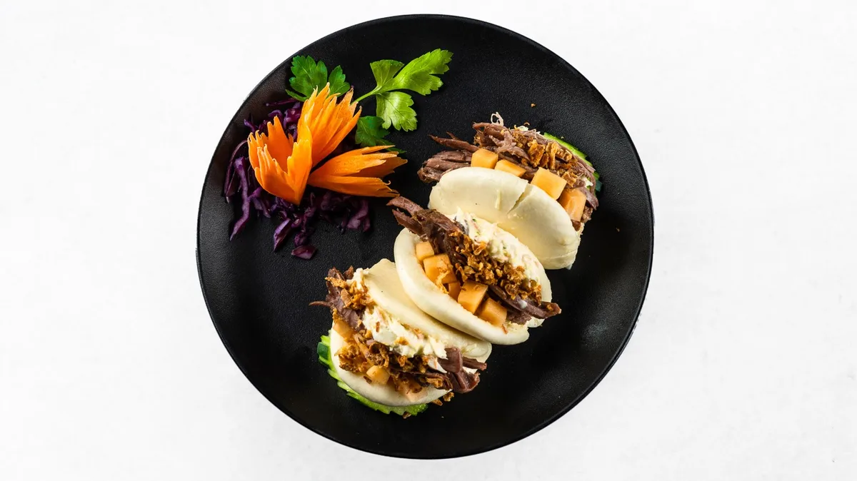 Bao Buns Pulled beef (3 kosi)