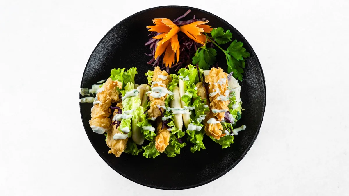 Bao Buns Tempura shrimp (3 kosi)