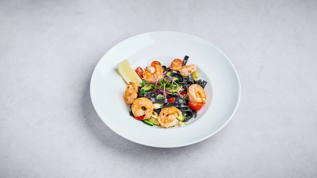 Tagliatelle nero gamberi