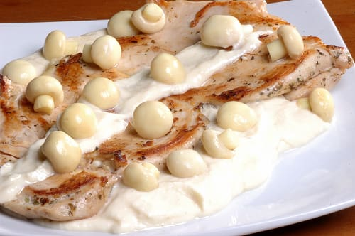 Frango com Molho Branco