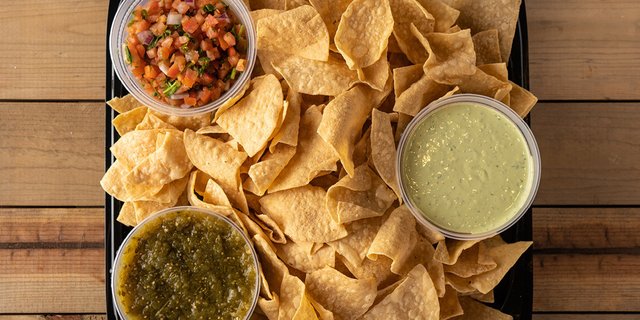Trio Dips and Chips Platter