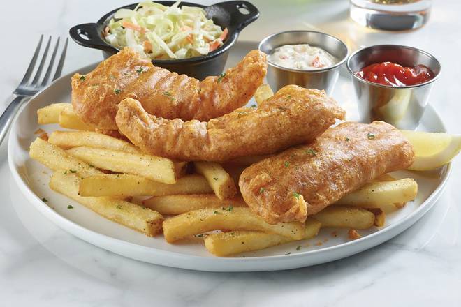 Beer-Battered Fish and Chips