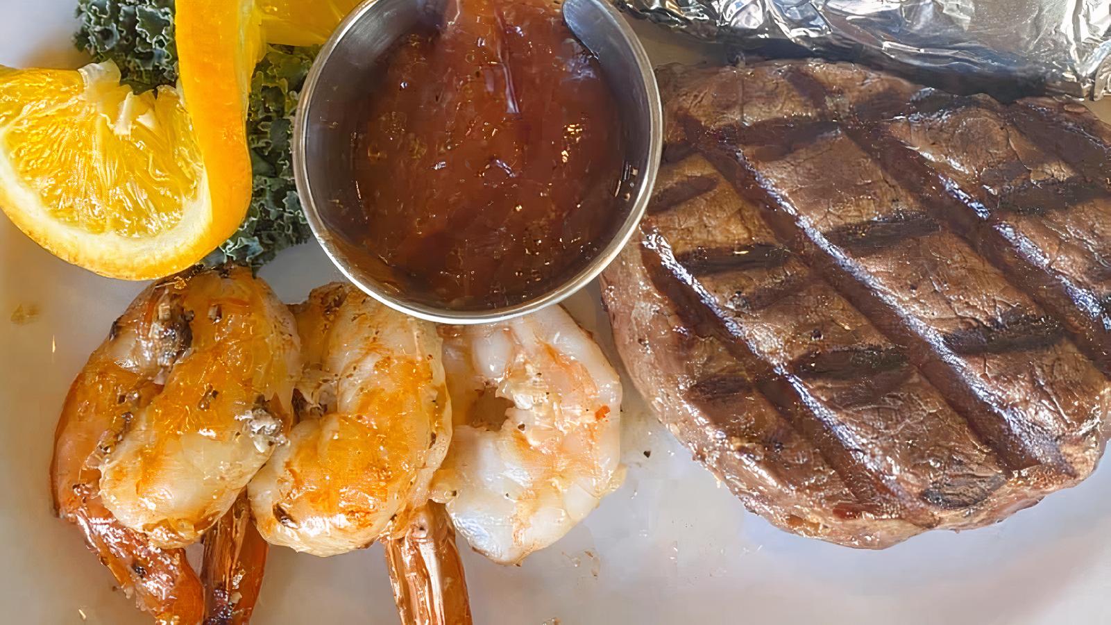 Top Sirloin and Shrimp