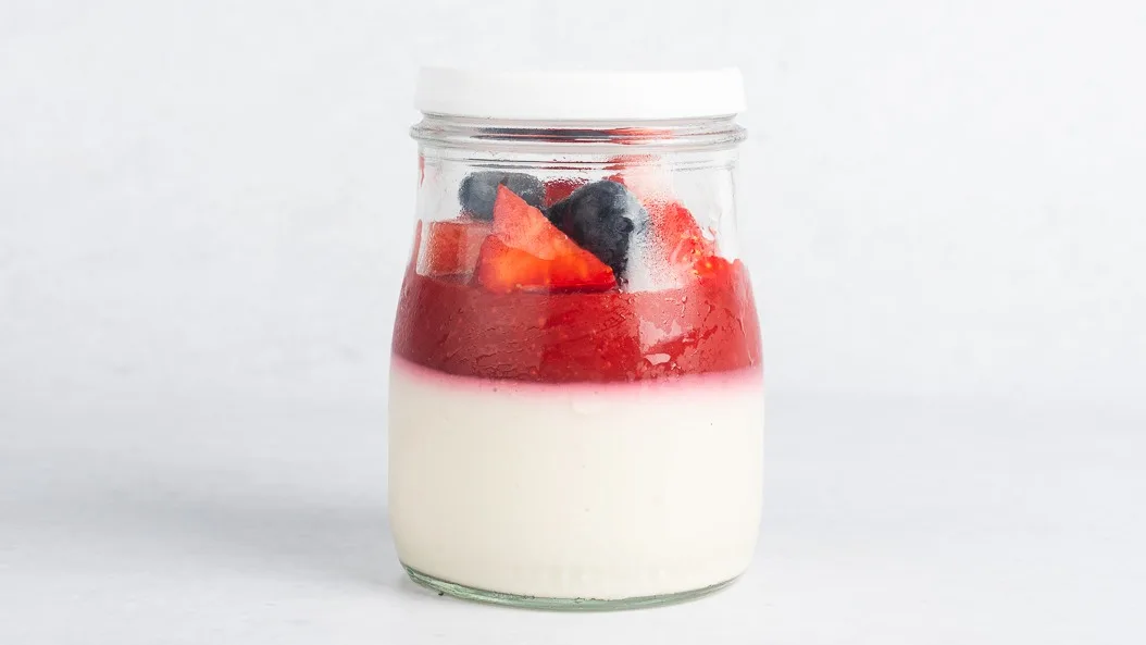 Limonin cheesecake v lončku