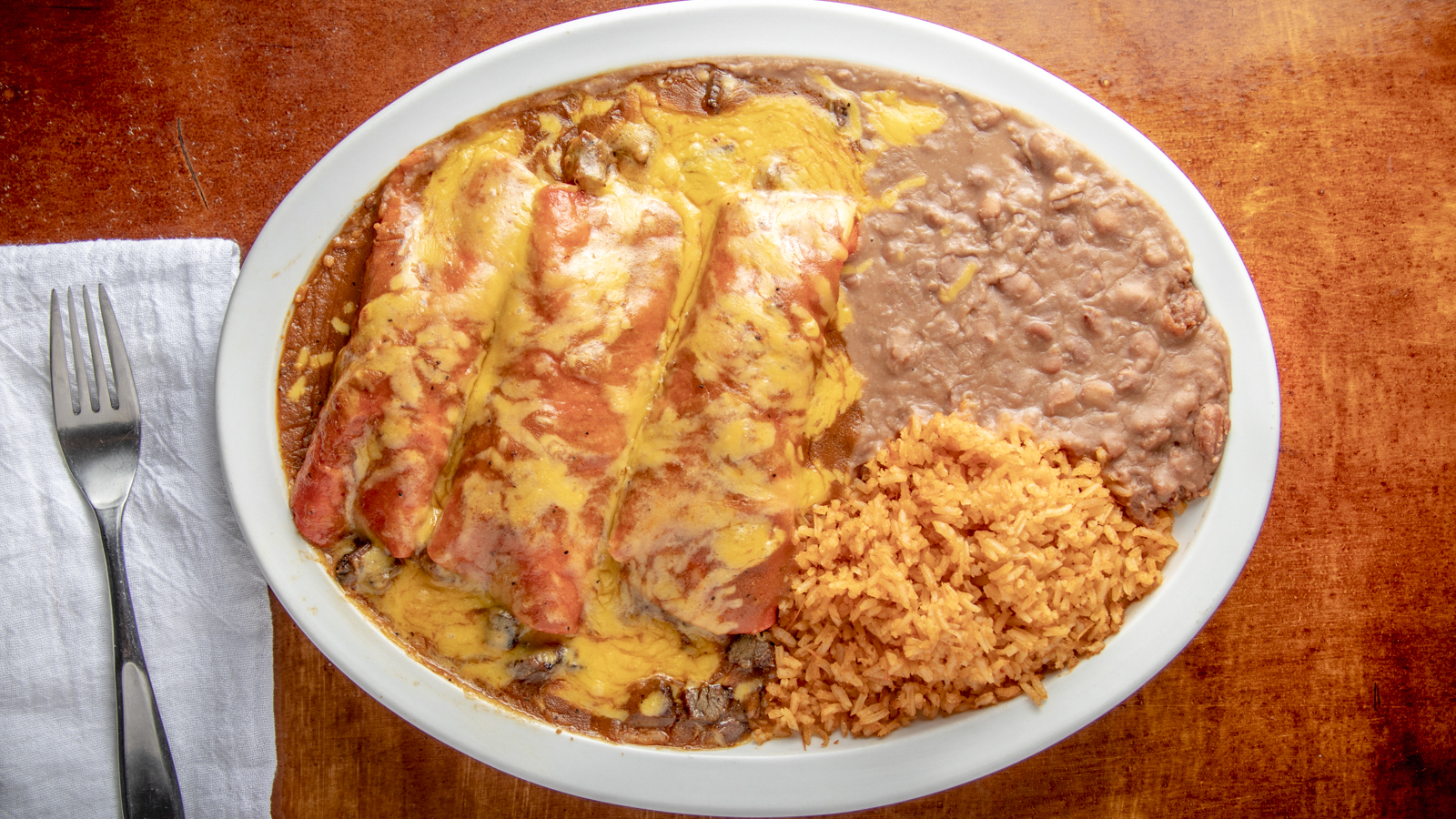 3 Enchiladas Al Carbon