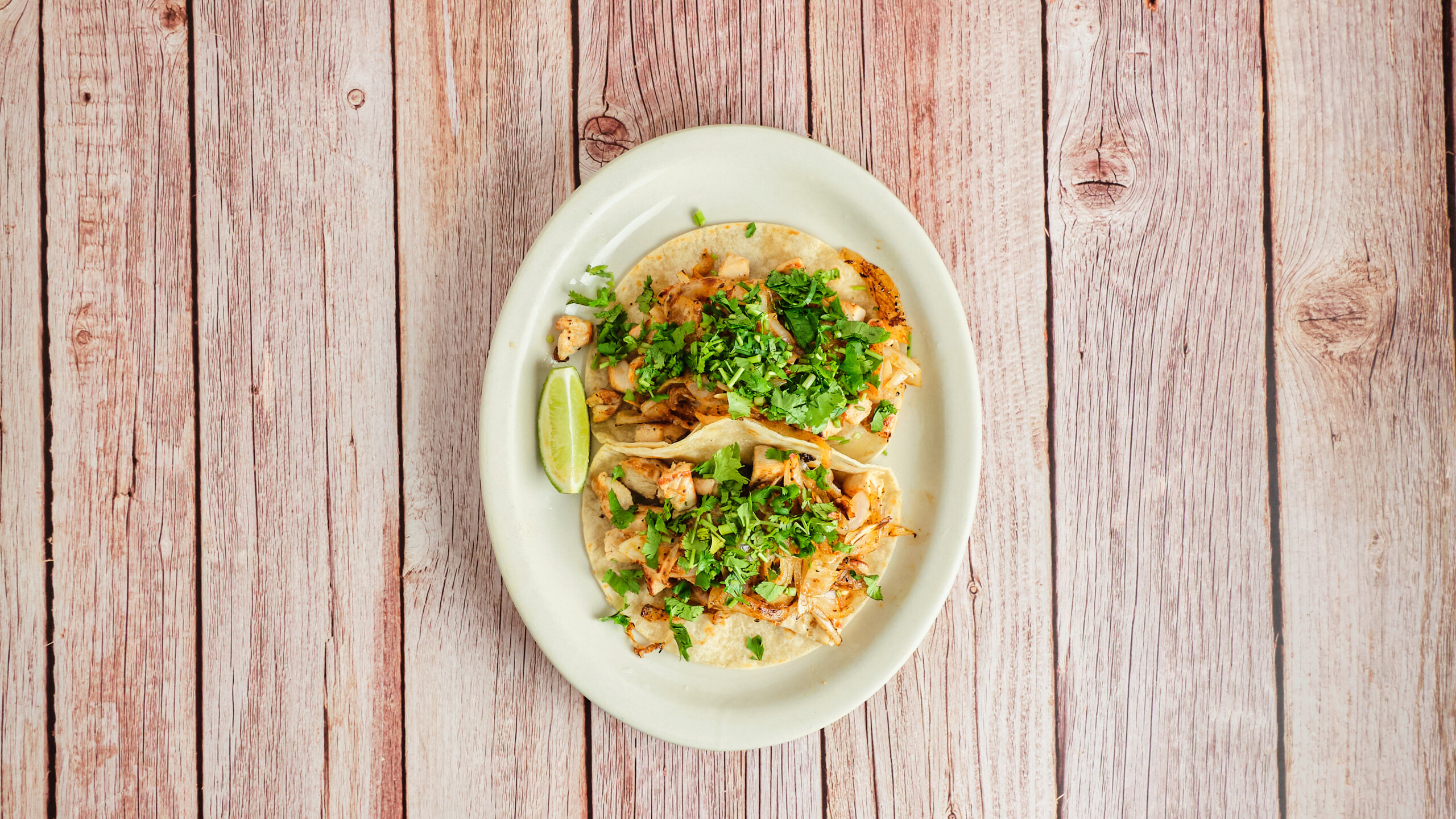 Crispy Tacos Fajita Plato