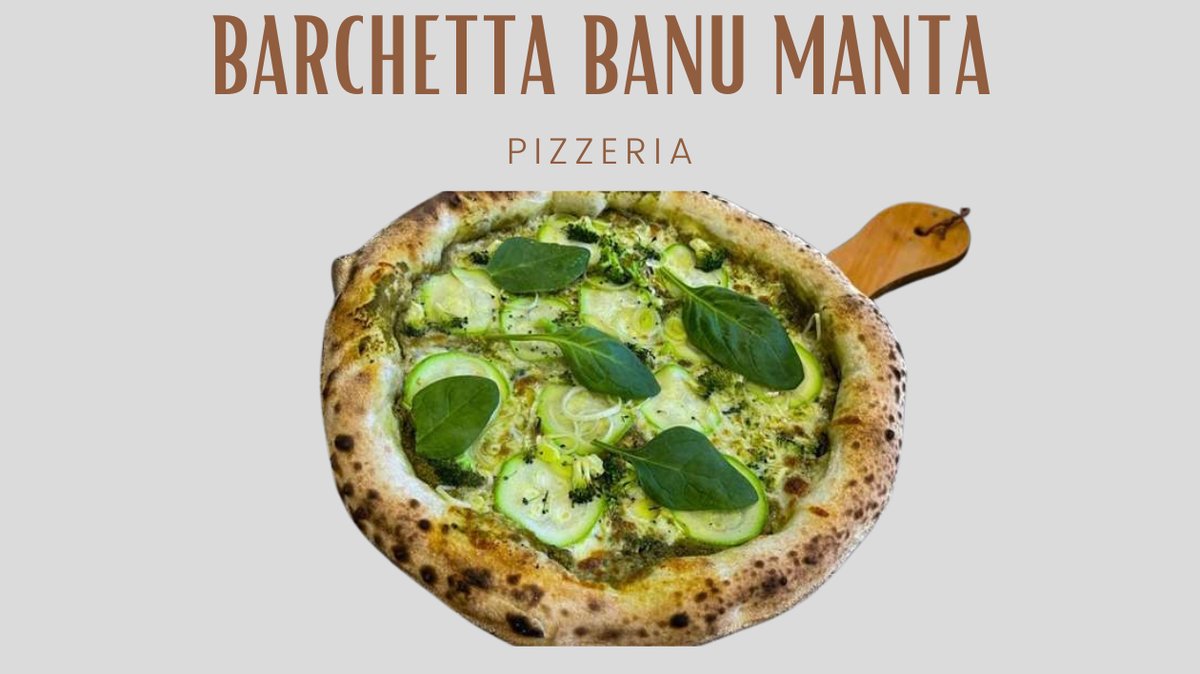 Pizza Barchetta Verde  24CM