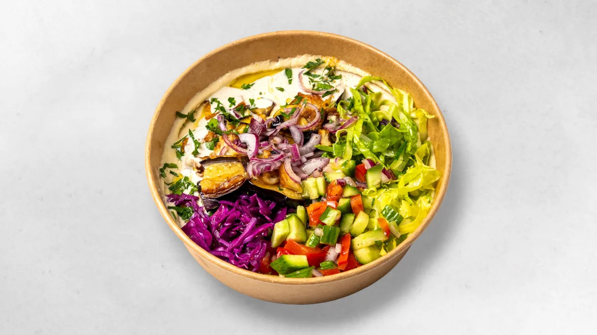 Hummus Melanzani Bowl