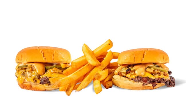 Smash Burger (2) and French Fries