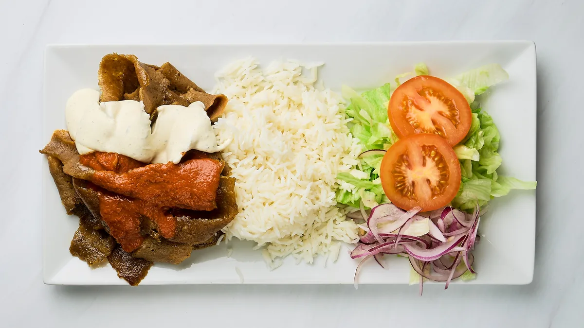 Kebabtallrik med Ris