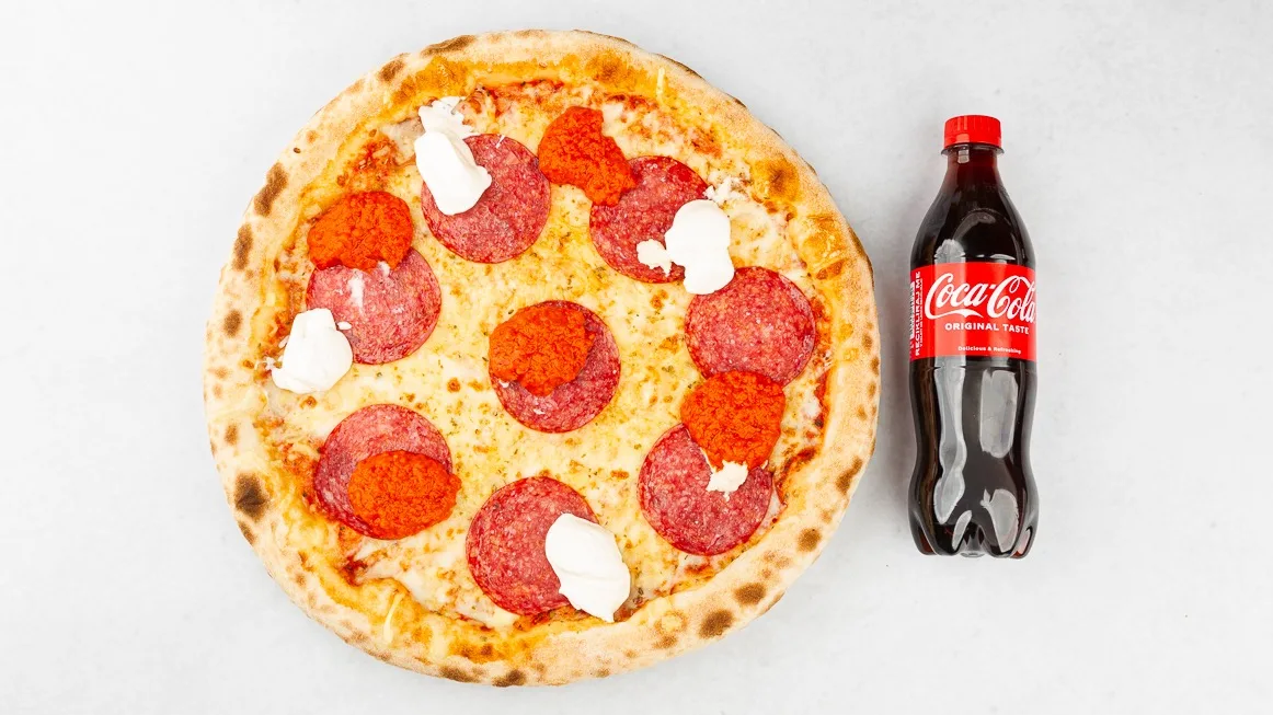 Pizza Verdi in Coca-Cola 0.5 l
