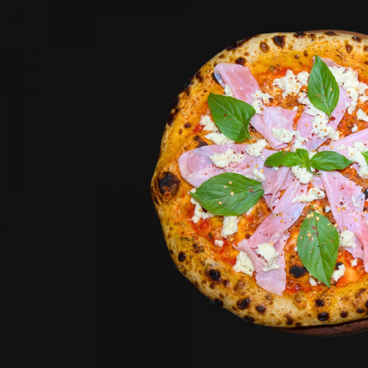 PIZZA PROSCIUTTO COTTO BUFFALA 30CM