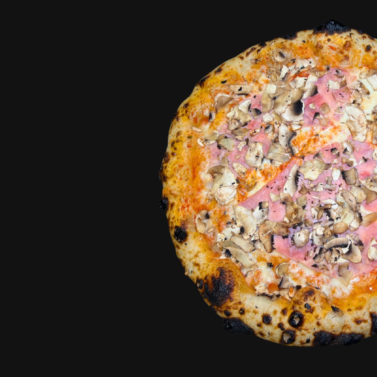 PIZZA PROSCIUTTO E FUNGHI 30CM