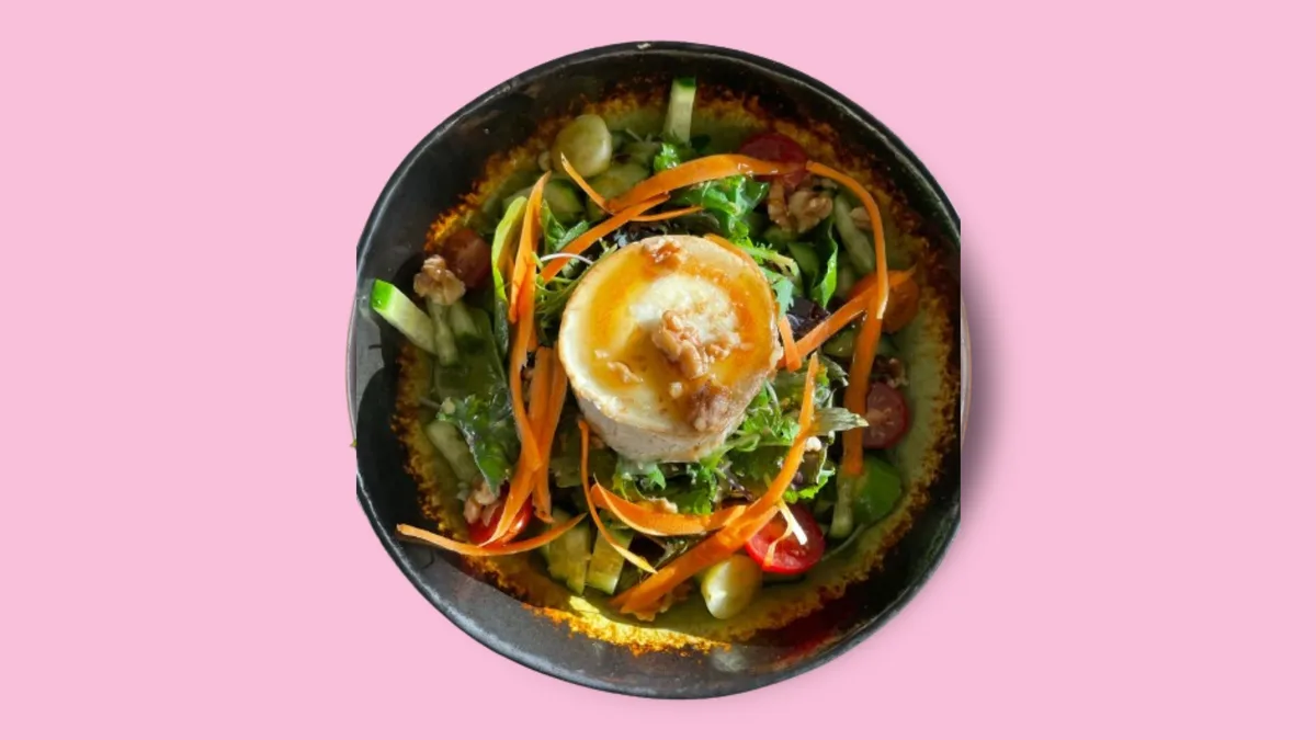 Crunchy Colorful Goat Cheese Salad